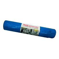 Мешки для мусора 200 л, с завязками, синие, в рулоне 5 шт., ПВД, 45 мкм, 1100х850 мм, Концепция Быта Vitalux, 604934 в Казани