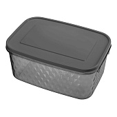 Контейнер для замораживания и хранения продуктов Кристалл 1,3 л (черный)