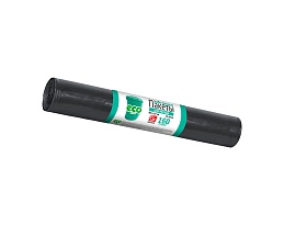 Мешки для мусора 160 л, черные, в рулоне 10 шт., ПВД, 25 мкм, 1100х800 мм, GRIFON, 101-031 в Казани