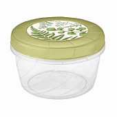 Банка с завинчивающейся крышкой с декором 0,6 л (зеленый)