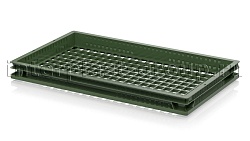 Ящик пластиковый (лоток) для хлеба, овощей и фруктов зеленый