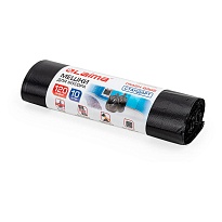 Мешки для мусора 120 л, черные, в рулоне 10 шт., ПНД, 14 мкм, 1100х700 мм, LAIMA, 601385 в Казани