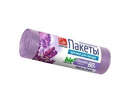 Мешки для мусора 60 л, ароматизированные, Лаванда, сиреневые, в рулоне 20 шт., ПНД, 9 мкм, 650х550 мм, GRIFON Aroma, 101-023 La в Казани Мешки для мусора 60 л, ароматизированные, Лаванда, сиреневые, в рулоне 20 шт., ПНД, 9 мкм, 650х550 мм, GRIFON Aroma, 101-023 La