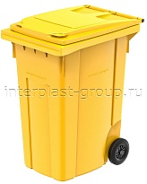 Мусорный контейнер 360 л желтый 360 желтый в Казани