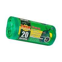 Мешки для мусора 20 л, биоразлагаемые, с ручками, черные, в рулоне 30 шт., ПНД, 10 мкм, 550х440 мм, Крепак, 4607075710047 в Казани Мешки для мусора 20 л, биоразлагаемые, с ручками, черные, в рулоне 30 шт., ПНД, 10 мкм, 550х440 мм, Крепак, 4607075710047
