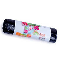 Мешки для мусора 60 л, черные, в рулоне 20 шт., ПНД, 7 мкм, 700х600 мм, Концепция Быта ЭкоДом, 601349 в Казани Мешки для мусора 60 л, черные, в рулоне 20 шт., ПНД, 7 мкм, 700х600 мм, Концепция Быта ЭкоДом, 601349