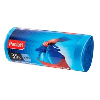Мешки для мусора 35 л, с ушками, синие, в рулоне 30 шт., ПНД, 10,5 мкм, 640х500 мм, PACLAN Multitop, 600819 в Казани Мешки для мусора 35 л, с ушками, синие, в рулоне 30 шт., ПНД, 10,5 мкм, 640х500 мм, PACLAN Multitop, 600819