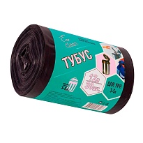 Мешки для мусора 12 л, черные, в рулоне 30 шт., ПНД, 6 мкм, 550х320 мм, Концепция Быта Tubus, 604936 в Казани Мешки для мусора 12 л, черные, в рулоне 30 шт., ПНД, 6 мкм, 550х320 мм, Концепция Быта Tubus, 604936