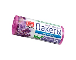 Мешки для мусора 30 л, ароматизированные, Лаванда, сиреневые, в рулоне 20 шт., ПНД, 9 мкм, 560х530 мм, GRIFON Aroma, 101-020 La в Казани Мешки для мусора 30 л, ароматизированные, Лаванда, сиреневые, в рулоне 20 шт., ПНД, 9 мкм, 560х530 мм, GRIFON Aroma, 101-020 La
