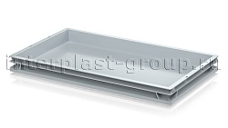 Ящик пластиковый (лоток) для хлеба, овощей и фруктов серый