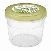 Банка с завинчивающейся крышкой с декором 0,8 л (зеленый)