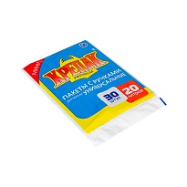 Мешки для мусора 20 л, с ручками, черные, в пачке 20 шт., ПНД, 10 мкм, 550х440 мм, Крепак, 4607075710023 в Казани